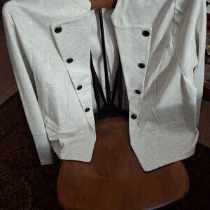 Torrid Cream Military Open Jacket with Studded Buttons 5X